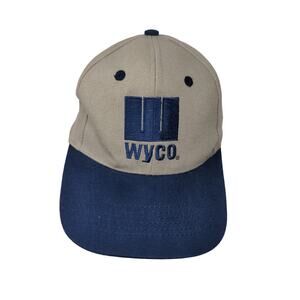 WYCO Slideback Adjustable Hat Seba Cap Embroidered Beige & Blue